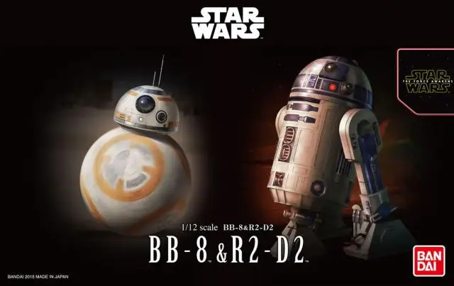 Bandai Star Wars The Force Awakens BB-8 R2-D2 RepairBot Action Figure Model Kit