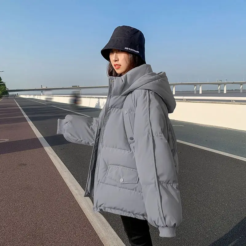 Winter Coat for Women Coats Parkas Jackets Hooded Down Cotton Padded Jacket Warm Thickening Loose New 2022 Bread Jacket