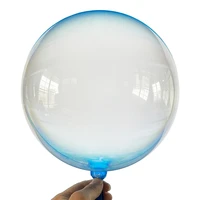 5pcs crystal bubble balloon double layer color bobo balloon for home supplies wedding birthday party decor 18inch