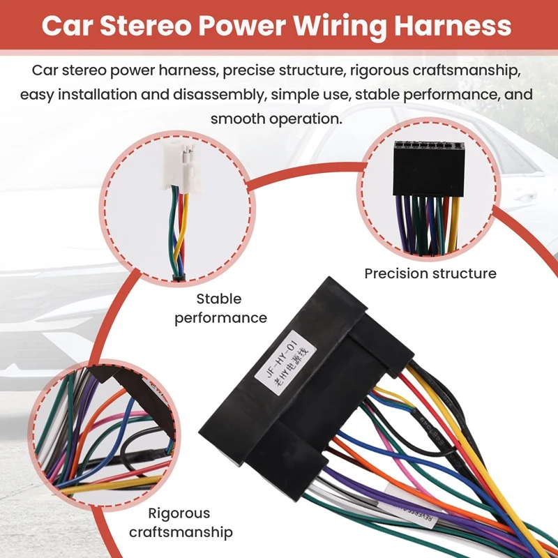 16-контактный адаптер жгут проводов для автомобильного стерео аудио Android KIA Carens