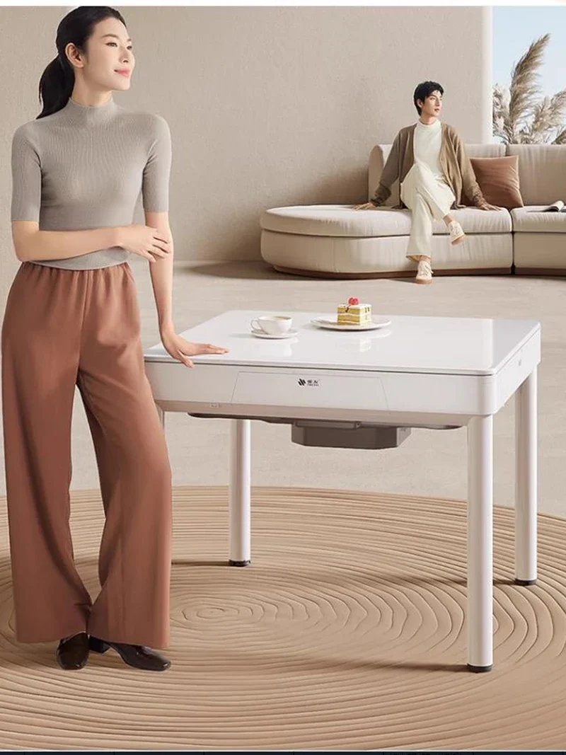 Электрический складной обеденный стол роскошная мощность мозга автоматический