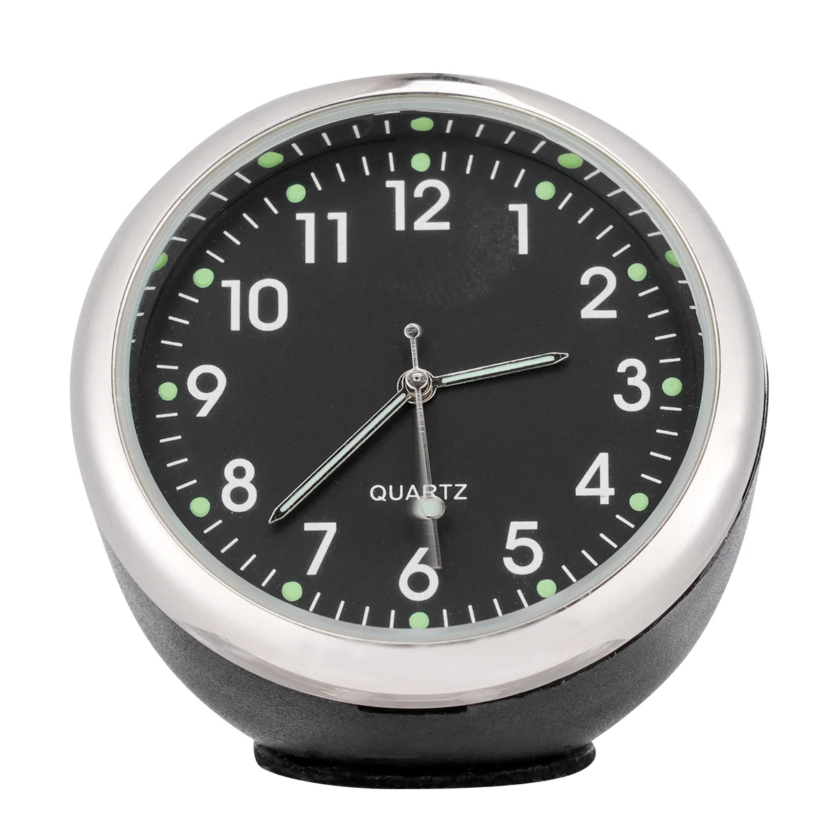 

Luminous Quartz Clock Car Clock Dashboard Vehicle-mounted Mini Clock (Black)