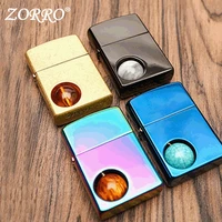 zorro lighter new rotary bead decompression 904 model brass lighter vintage kerosene lighter classic and generous
