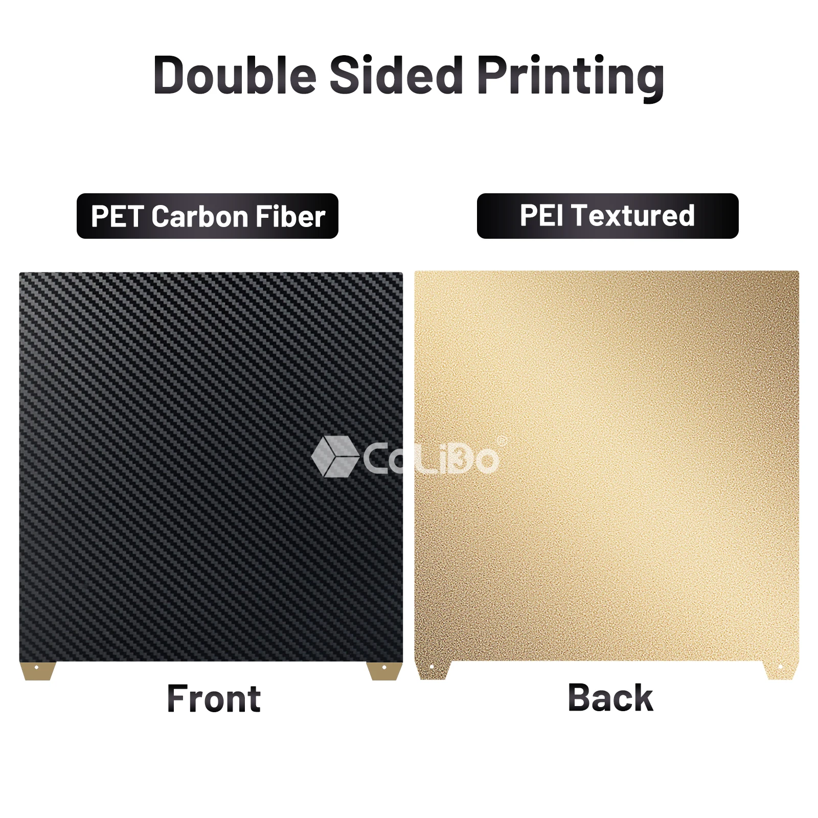 Фото Для Creality K2 PLUS сборная пластина Текстурированная PEI Smooth PEO PET 370x370 мм Пружинный стальной лист Для Creality k2 Plus Combo Heat Bed №4