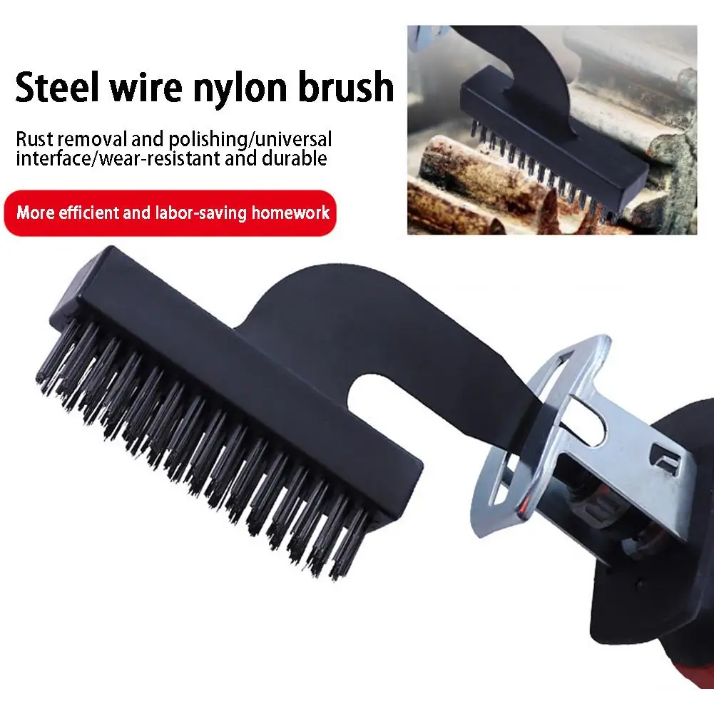 

Electric Cleaning Wire Brush Kit Saber Saw Reciprocating Brush Tool Cleaning Removal Universal Grinding Paint/rust Saw H5s2