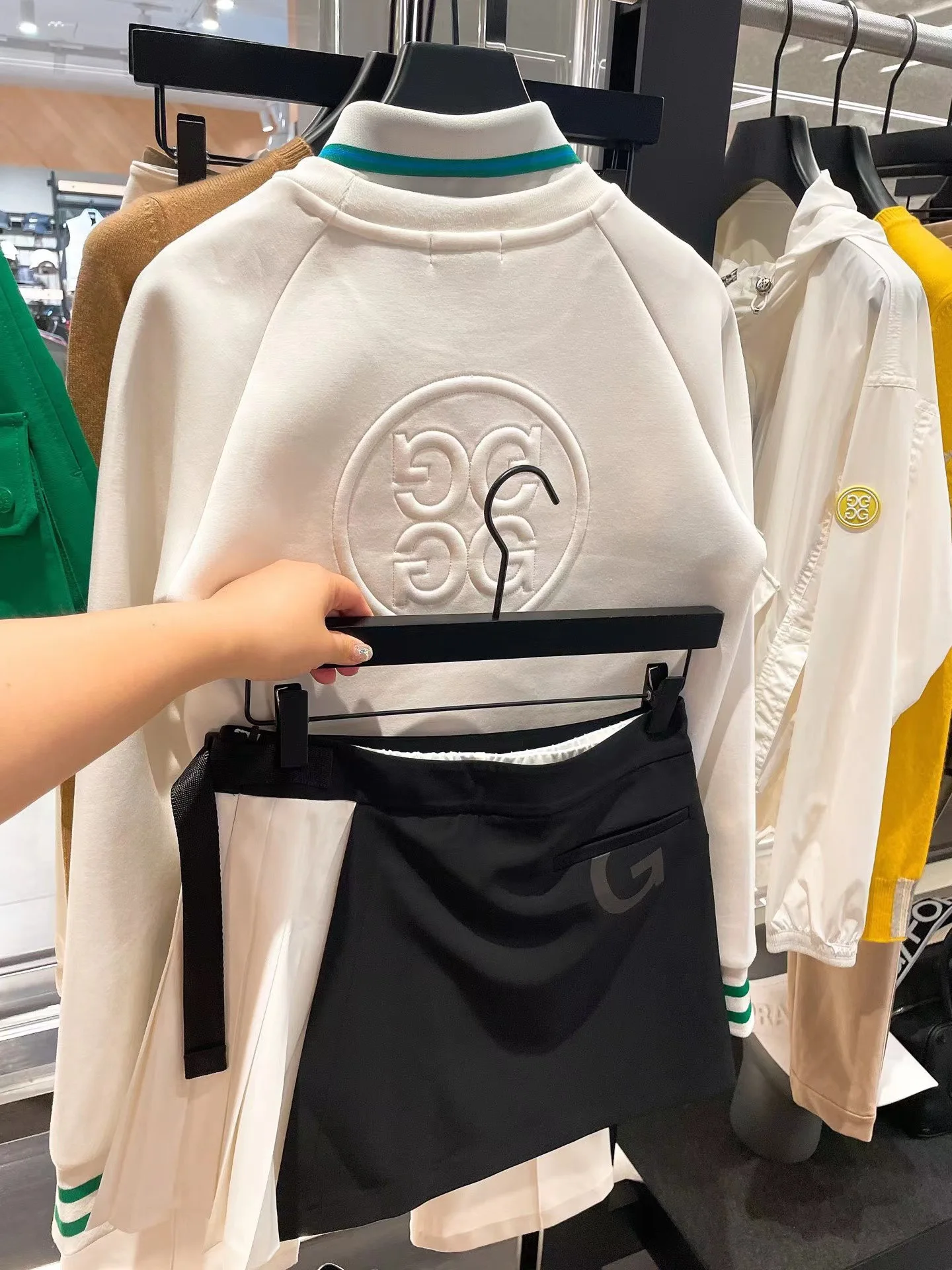 New golf hoodie for women golfers ladies wear Korean fashion golf clothing coat autumn spring golf clothing round collar coat