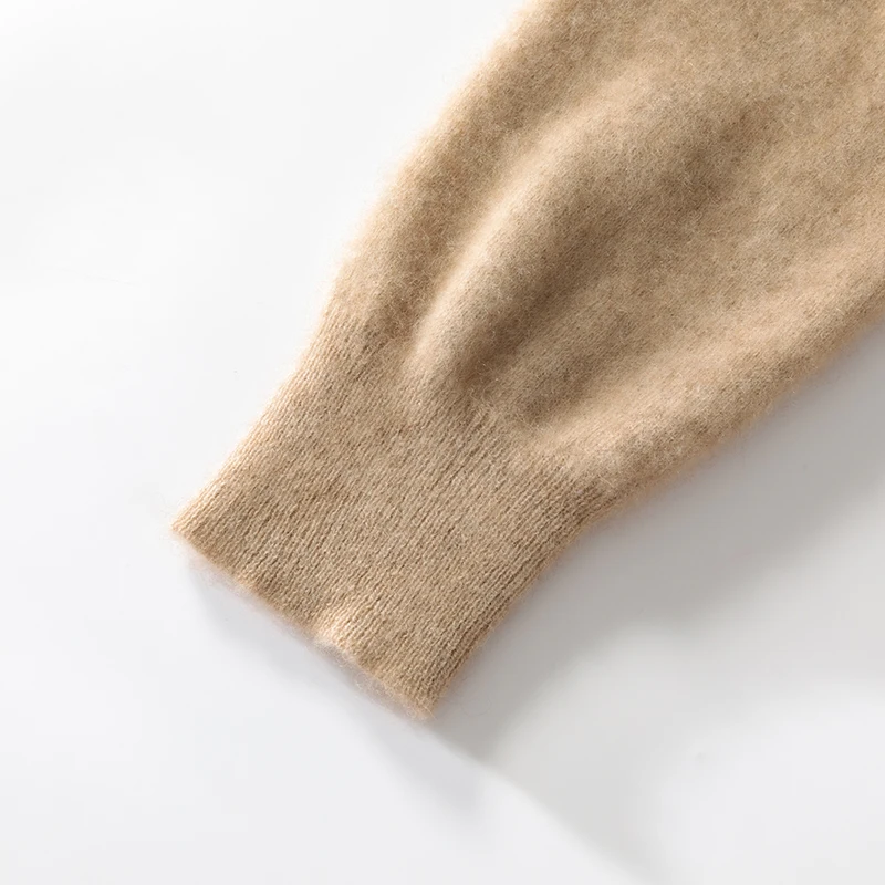 Осенне-зимний новый свитер из 100% чистой мериносовой шерсти мужской вязаный