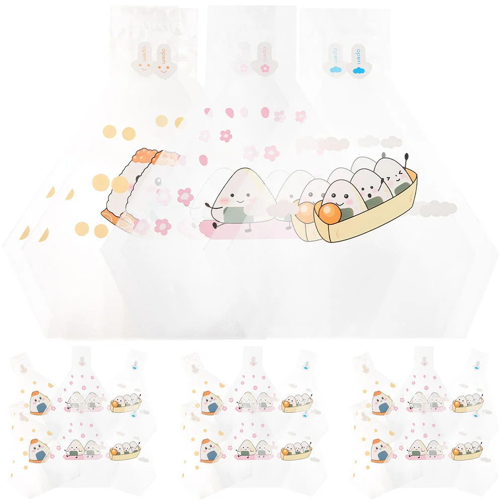 

150pcs Triangle Onigiri Wrappers Rice Balls Bags Disposable Sushi Packing Bags for Takeout