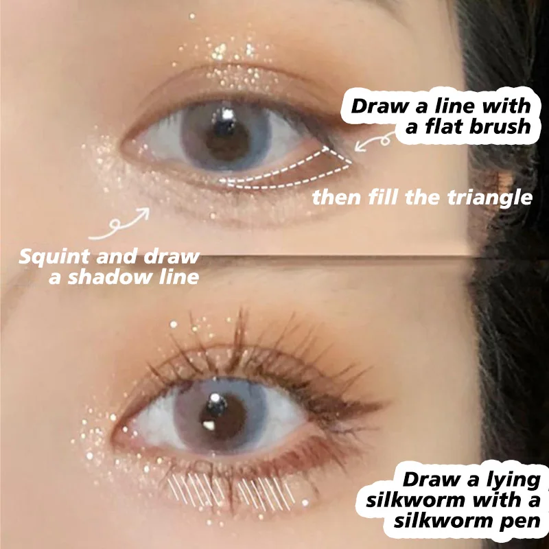 Гелевая подводка-карандаш для век с блестками