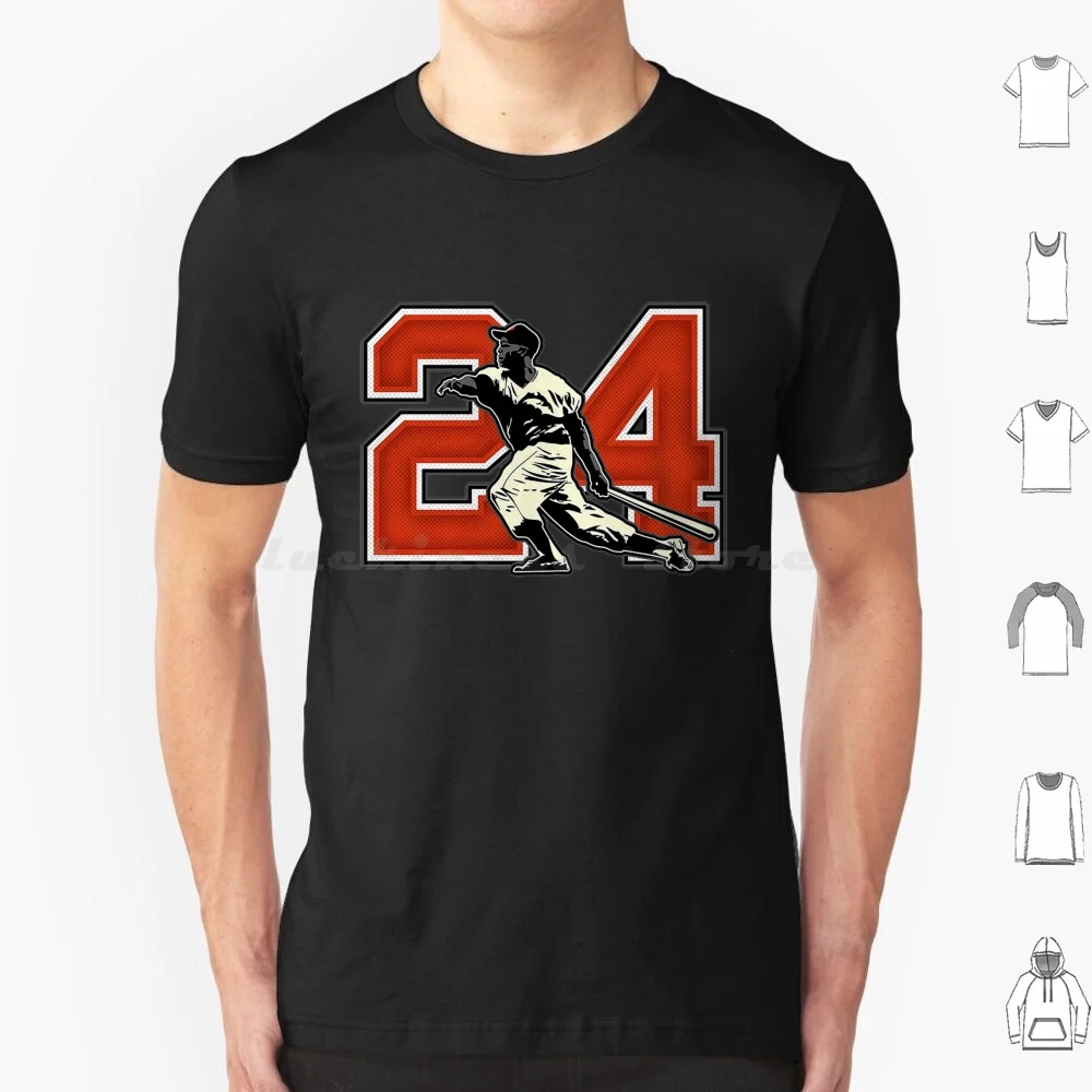 Willie Mays 2024 футболка из хлопка для мужчин и женщин с принтом сделай сам