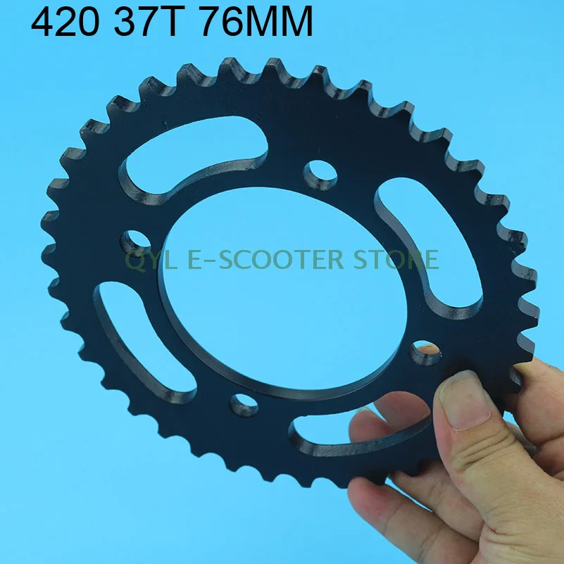 37T Tooth 76 mm Rear chain Sprocket 420 Gear wheel plate for Chinese Pit Dirt Bike ATV Go Kart 110cc 125cc 150cc