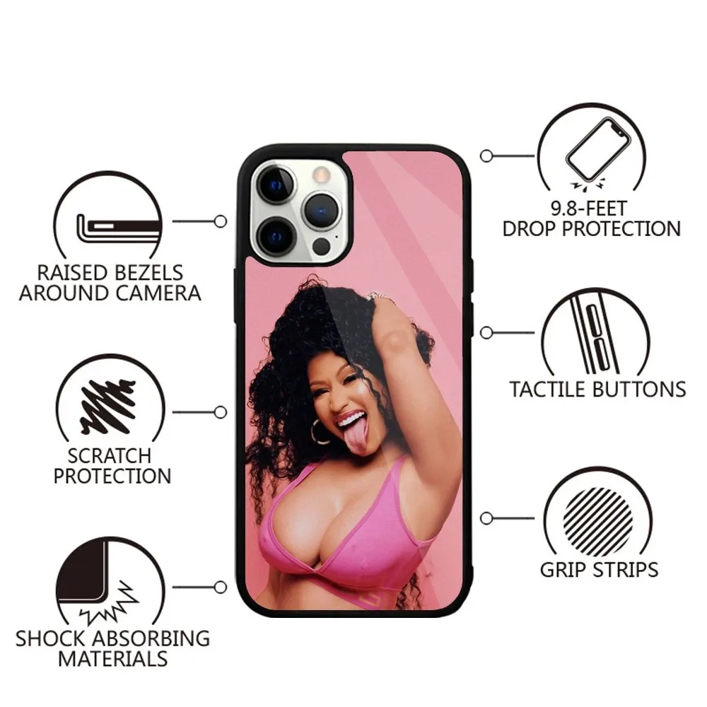 N-Nicki M-Minaj чехол для телефона iPhone 15 14 13 12 11 Plus Pro Max Mini Magsafe Магнитная Беспроводная