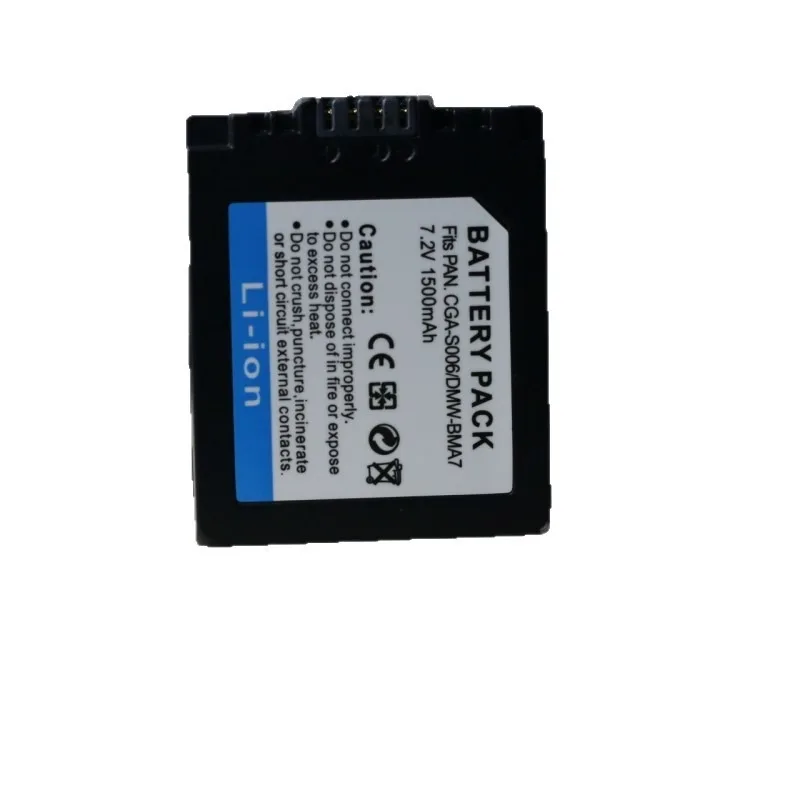 Фото Новое зарядное устройство CGA-S006E CGA-S006 BMA7 для аккумуляторов Panasonic DMC FZ7 FZ8 FZ18 FZ28 FZ30 FZ35 FZ38 FZ50, 1500 мАч №2