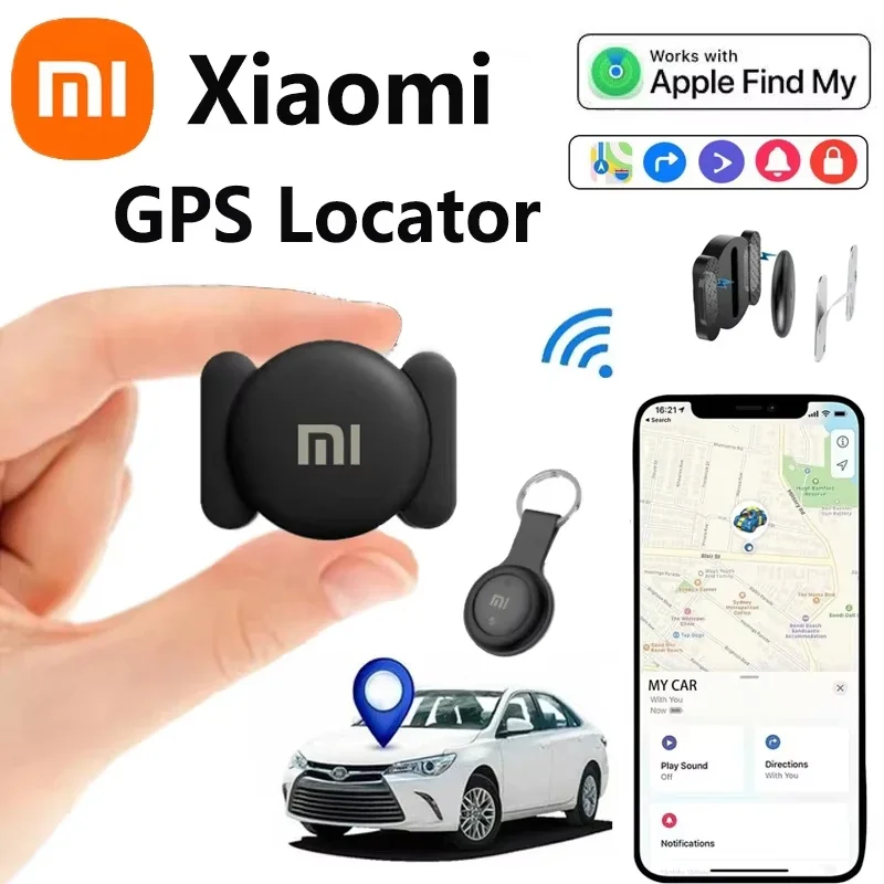 Фото Xiaomi GPS-локатор, кошелек для домашних животных, чемодан, автомобильное глобальное отслеживание позиционирования, отслеживание пожилых детей, анти-потерянный искатель для iPhone Find My №1