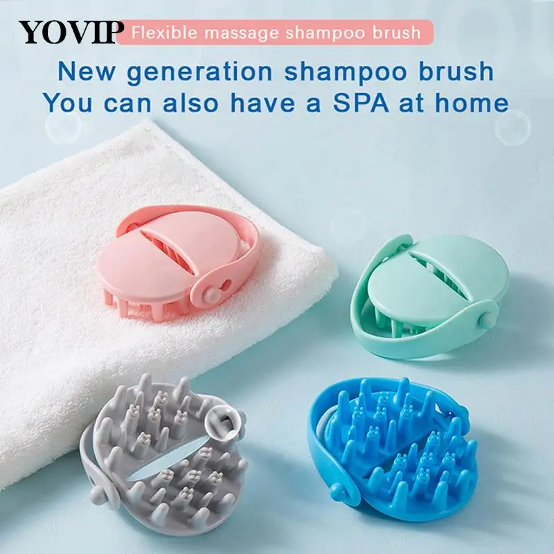 Силиконовая щетка для шампуня против зуда массажер волос лепки ванны Массажер и