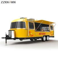 oem mobile airstream catering food trailer cart 26ft coffee catering van stainless steel kiosk with cooking equipment