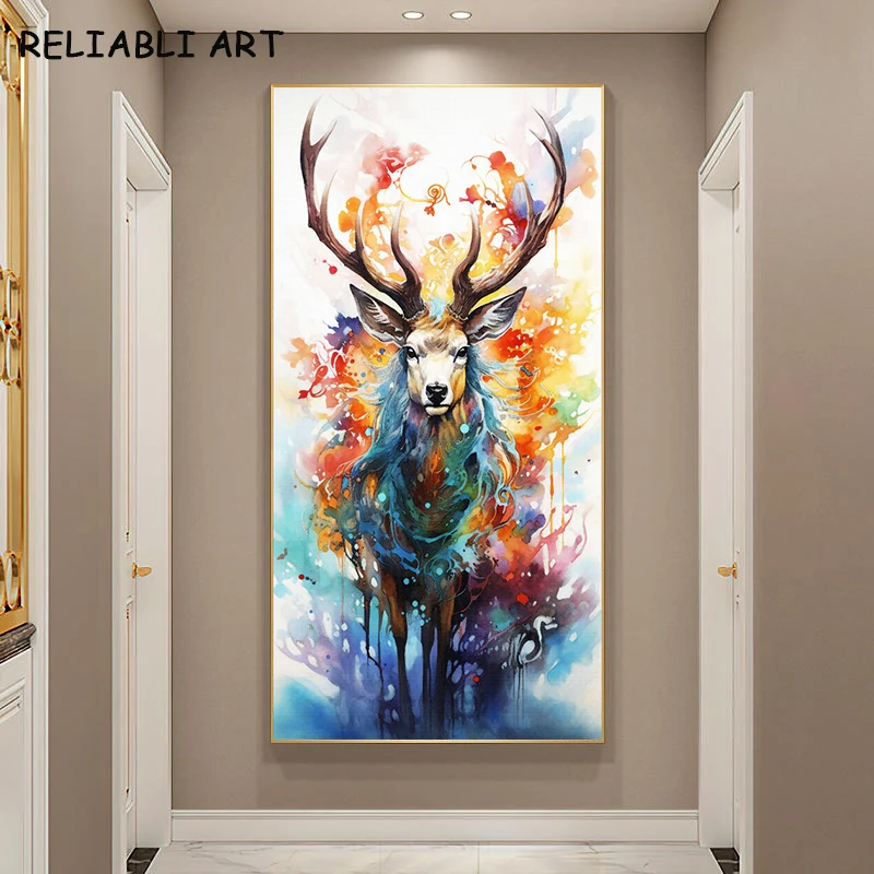 Абстрактная картина на холсте