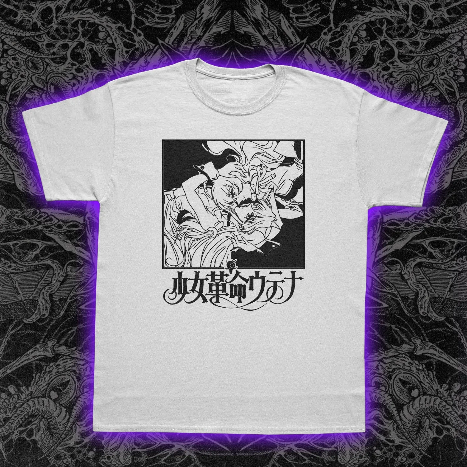 Футболка Revolutionary Girl Utena Anime Shojo Classic Manga Rose Crest Tee унисекс (art.: 3920d2c1dbe2b) - 3920d2c1dbe2b