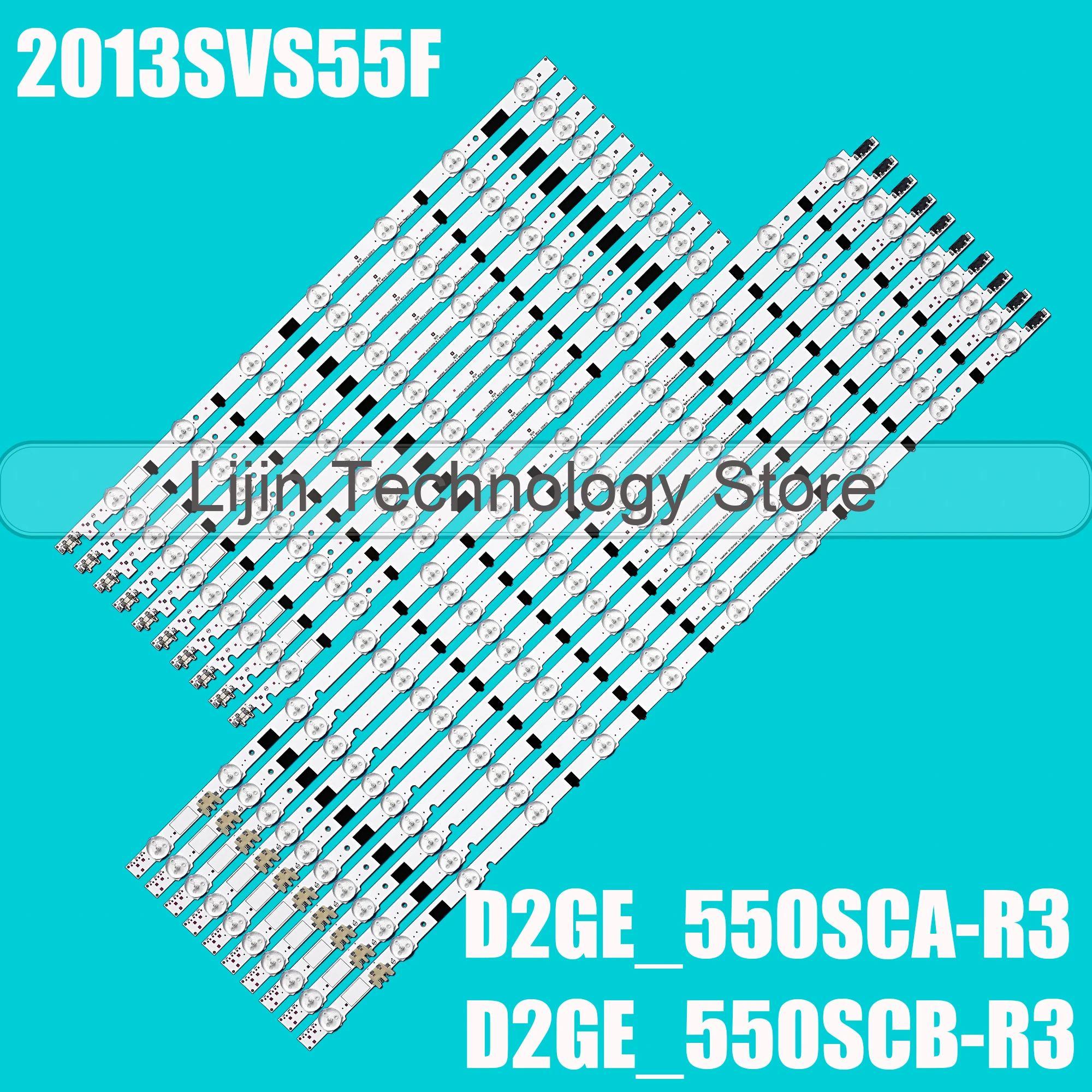 Светодиодная лента 11 + 7 (L + R), 20 шт., лампы для SAMSUNG 2013SVS55F D2GE_550SCA-R3 UA55F6400 UA55F6800 UA55F6300 UN55F6350