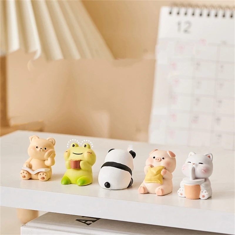 Прекрасное украшение в виде животного кресло-качалка фигурка маленькая