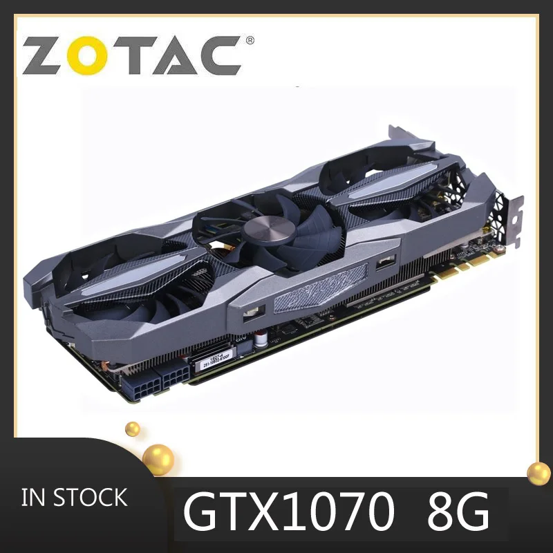 

Zotac-Видеокарта gpu nvidia geforce GTX 1070, видеокарта 8g, pubg, компьютерные игры, настольная карта, без GTX 1080 960 1050ti