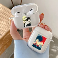 japanese anime manga death note ryuk earphone case for airpods 1 2 3 pro clear soft silicone wireless bluetooth headphone case