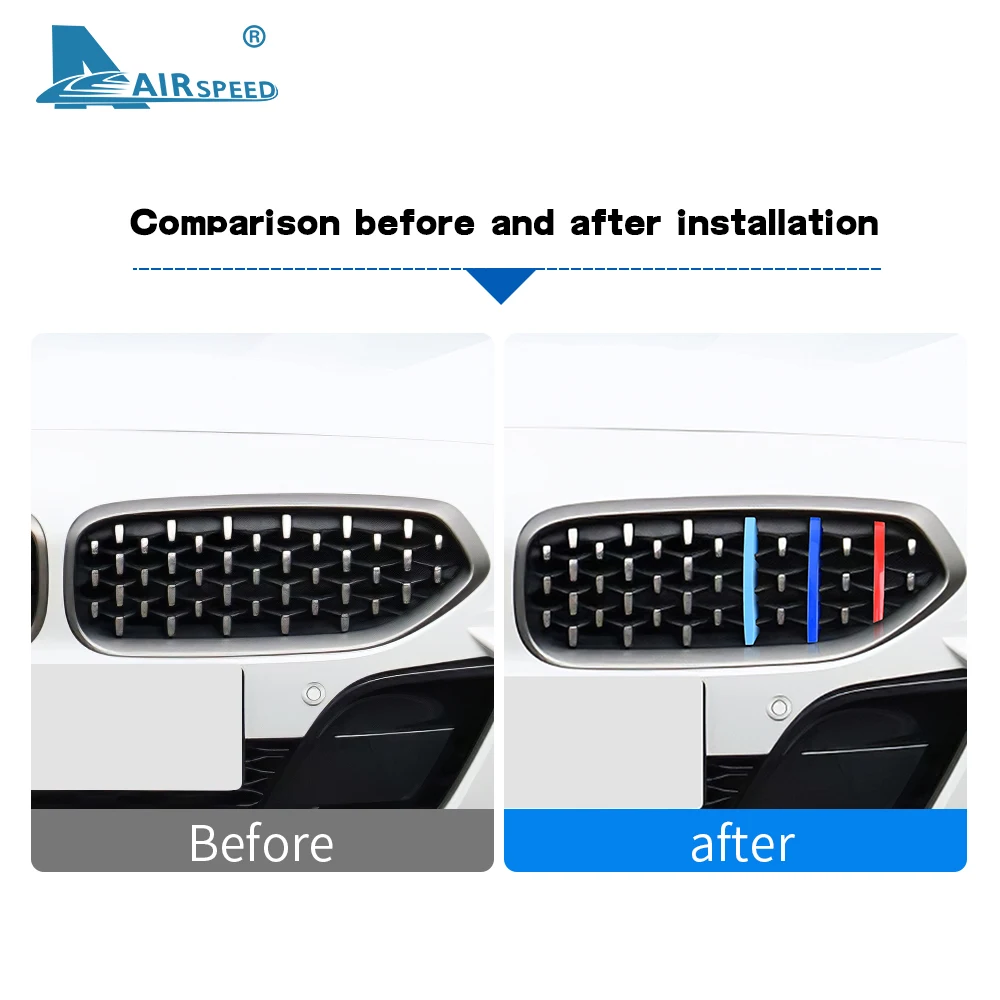 AIRSPEED для BMW Z4 G29 2020-2022 автомобильные передние накладки на решетку гриля зажимы