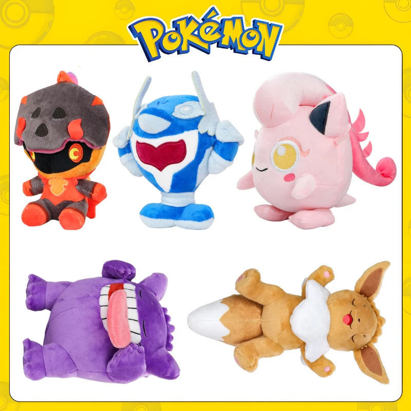 Новые плюшевые игрушки Pokemon аниме Scream Tail Gengar Palefin Charcadet Eevee Kawaii мягкие куклы Peluche