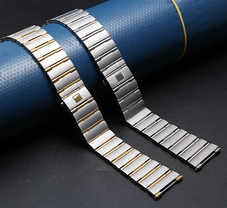 22mm*14mm 17mm*11mm Stainless Steel Watchband For Omega CONSTELLATION Watch Strap Silver Wrist Bracelet Folding Clasp