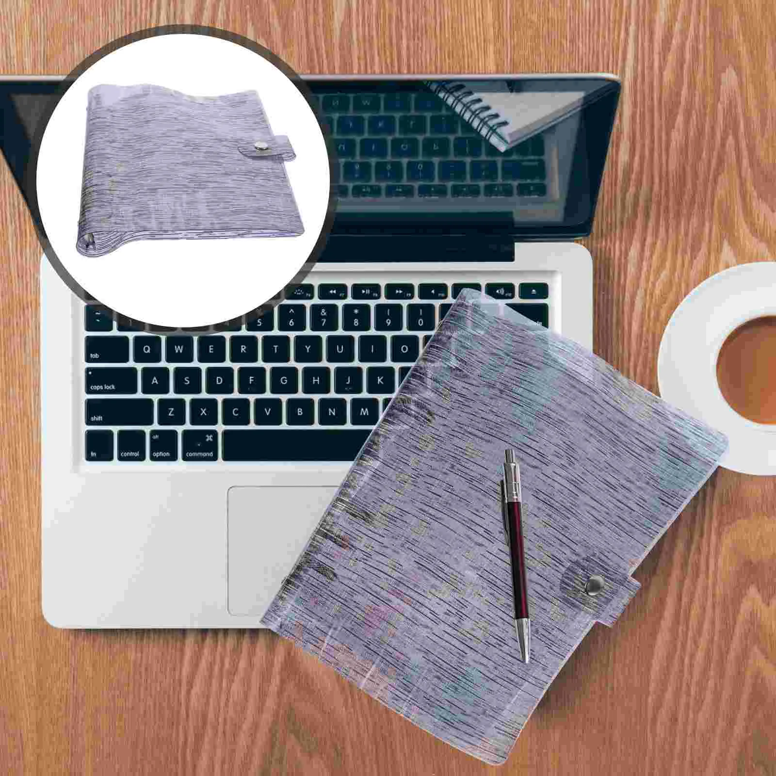 Обложка для ноутбука A5 чехол ручного счета портативный прозрачный держатель