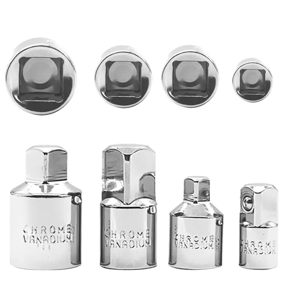 

4 шт., хромированные рукава 1/4 дюйма, 3/8 дюйма, 1/2 дюйма, 4 размера