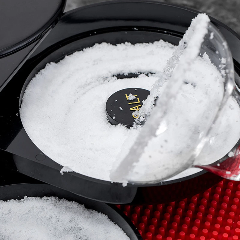 

3 Tier Bartender ABS Tool Cocktail Accessory Glass Rimmer Rotating Salt Home Practical Bar Lime Juice Sugar Durable