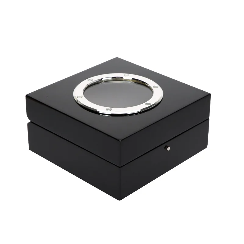 New Product With See-through Window Wooden Watch Box High-end Watch Display Storage Box Gift Box