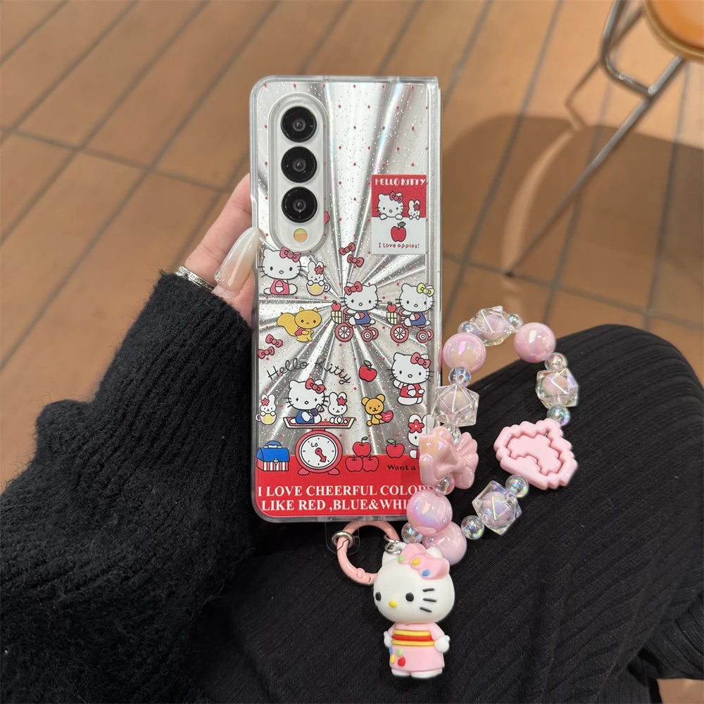 Чехол Sanrio с милым мультяшным рисунком Hello Kitty для Magsafe магнитным кронштейном