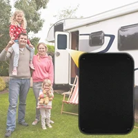 black 16x25in rv door shade sun blackout camper privacy entrance uv protection sunshield reflective cover accessories