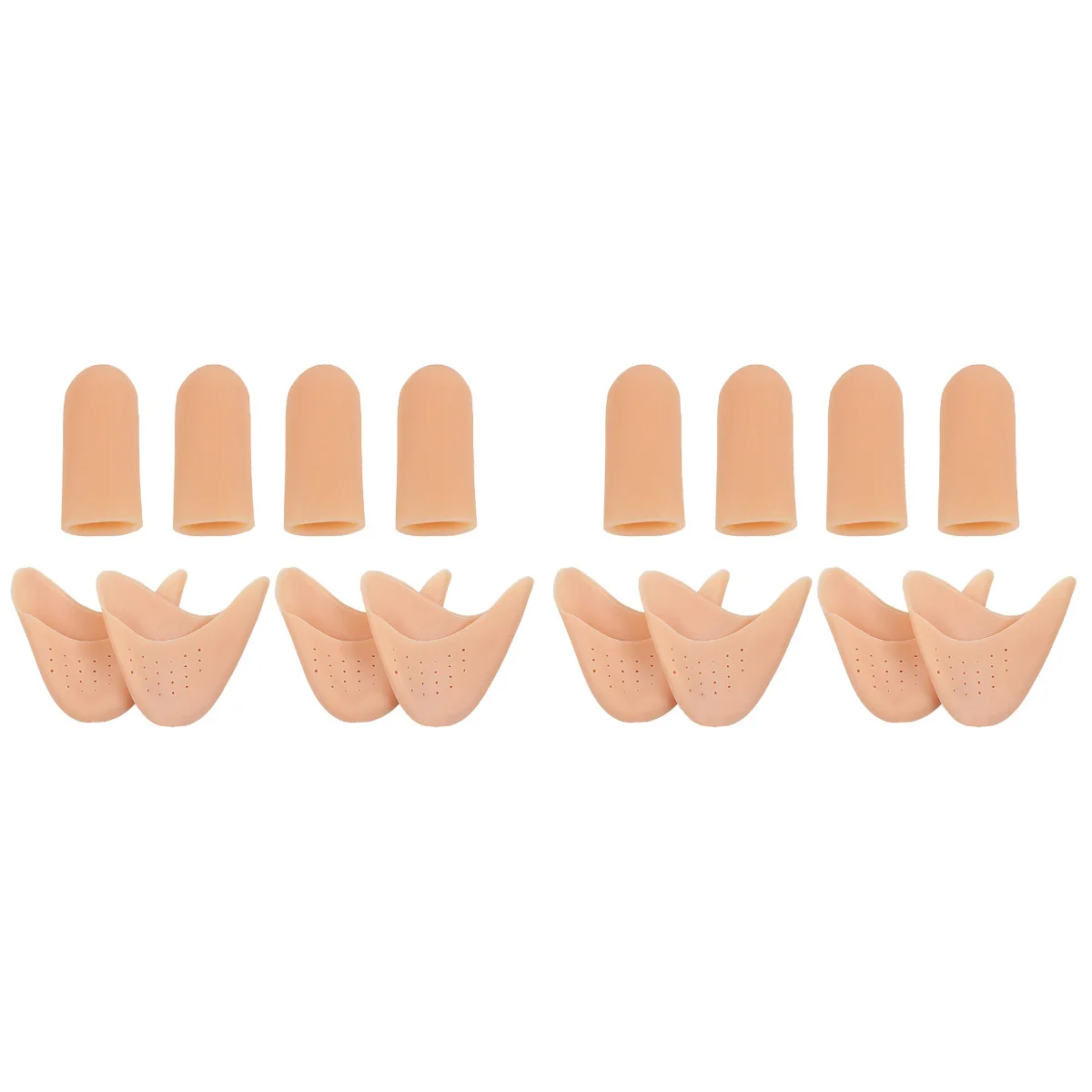 

8 Pairs Metatarsal Covers Comfortable Dance Shoe Pads Durable Toe Protector Ballet Shoe Pad Pointe Cushion