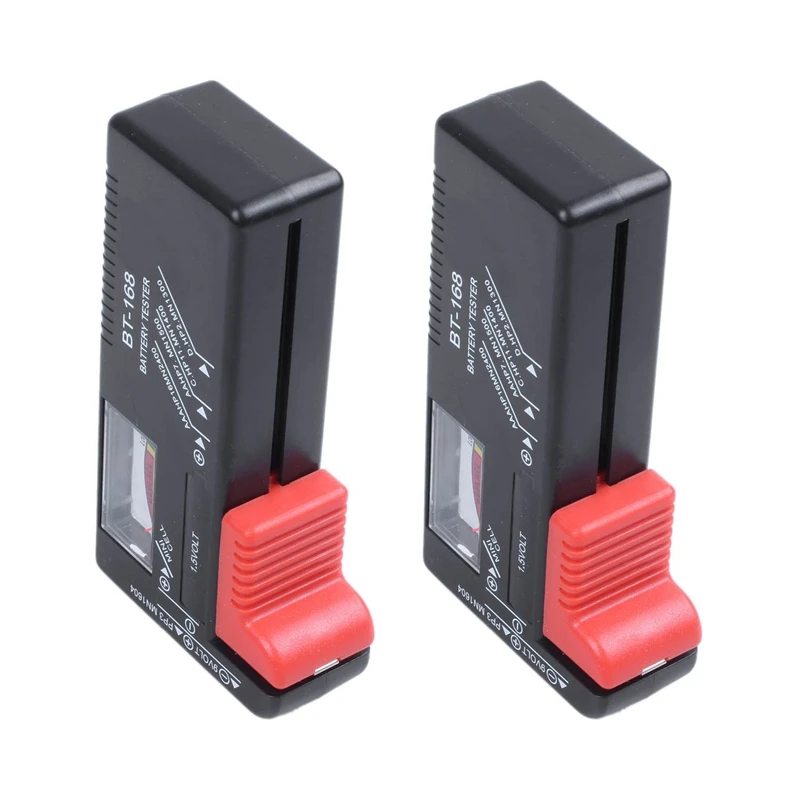 

2X BT168 универсальный тестер батареи для AA AAA C D 9V 1,5 V кнопочные батареи