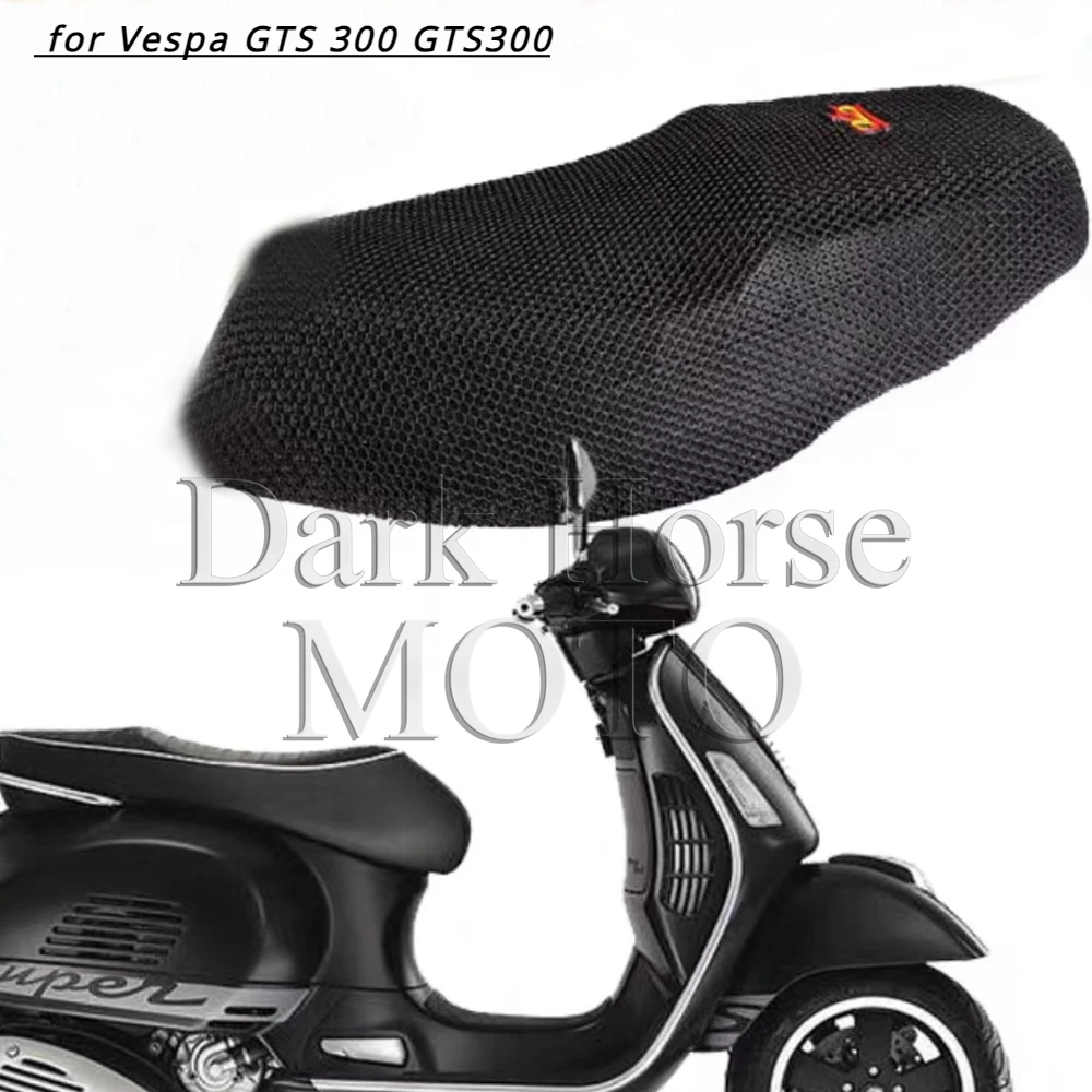 

Motorcycle GTS-300 Seat Cushion Cover Net 3D Mesh Protector Insulation Cushion Cover for Vespa GTS 300 GTS300
