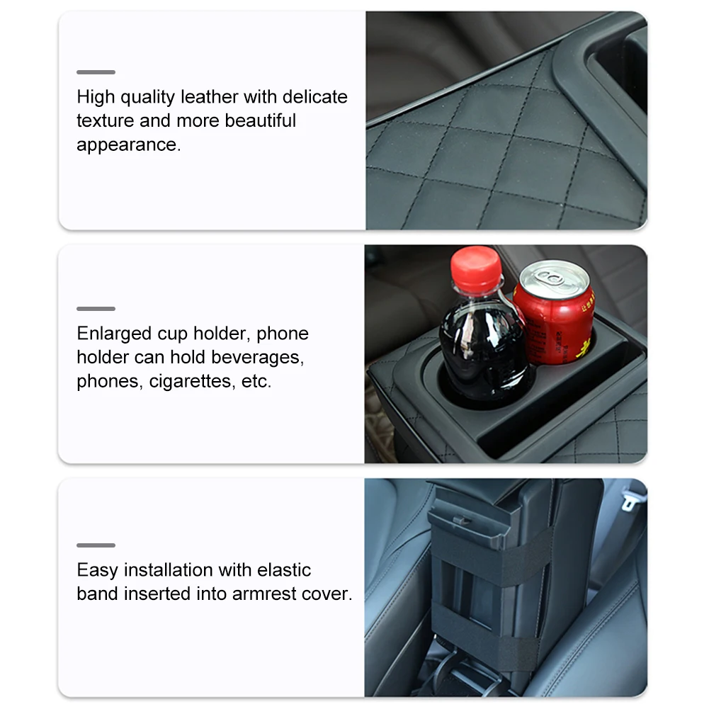 1 шт. подушка для подлокотника центральной консоли автомобиля с 2 держателями