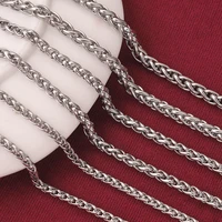 1 pcs hip hop fashion stainless steel rope chain diy jewelry accessories necklace bracelet making supplies