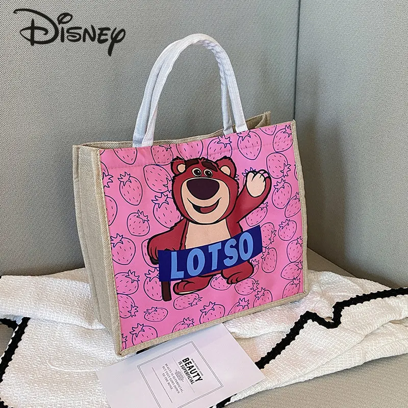 Disney 2023 New Women's Handbag Fashion High Quality Women's Shoulder Bag Popular Cartoon Casual Large Capacity Shopping Bag