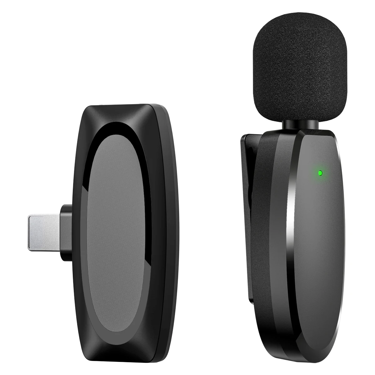 

For iPhone Youtuber Portable Radio Lavalier Microphone Noise Cancelling Wireless Android USB Mic Microphone