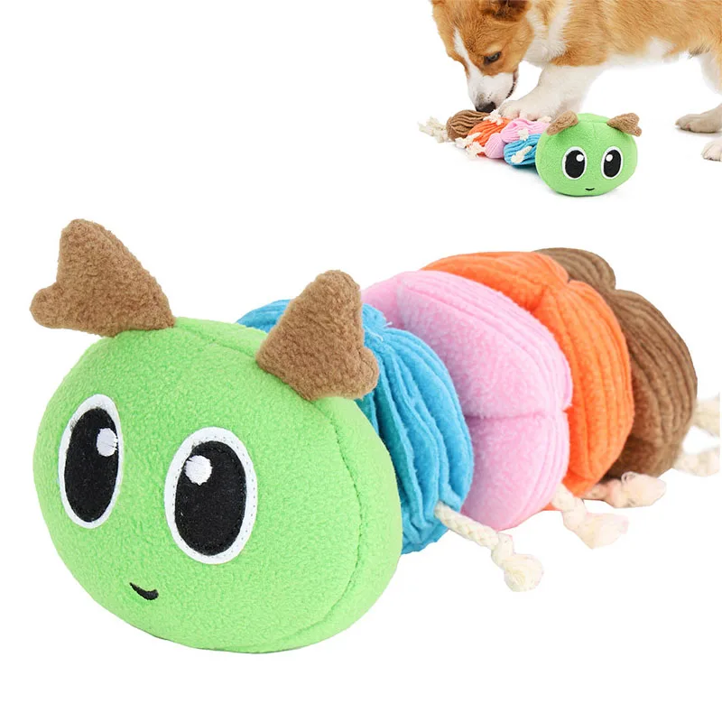 

Dog Toy Plush Snuffle IQ Sniffing Training Dog Toys Food Bowl Slow Eating Interactive Puzzle Feeder Game Soft Plush Chew Squeaky
