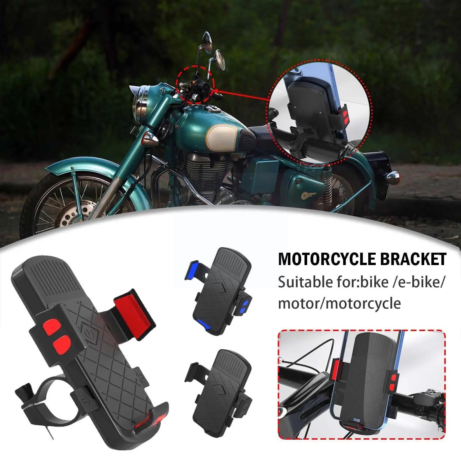 

Bike Phone Holder Motorcycle Cellphone Holder Mobile Phone Support Bicycle Stand Mtb Accessories Cycling Accessories For Bi C8r9