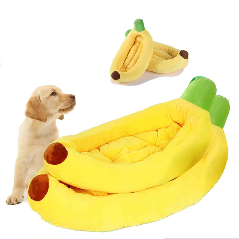 

Pet Cat House Dog Bed Banana Shape Dog House Cute Pet Kennel Nest Warm Dog Sofas Cat Sleeping Bed for Large Small Medium Dogs
