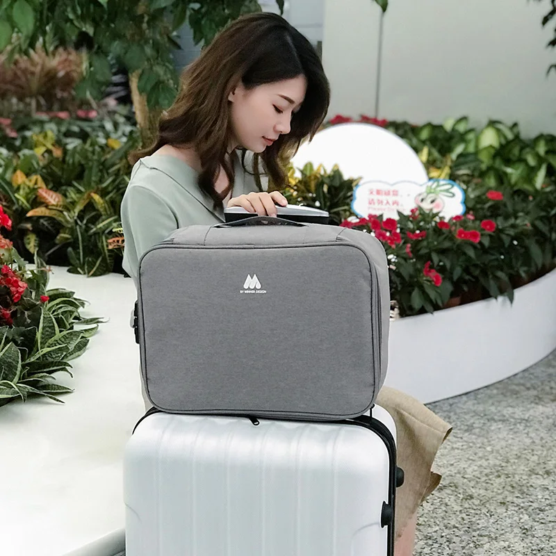 business briefcase bag with lock large capacity waterproof document bags home travel organizer school office file folder supply free global shipping