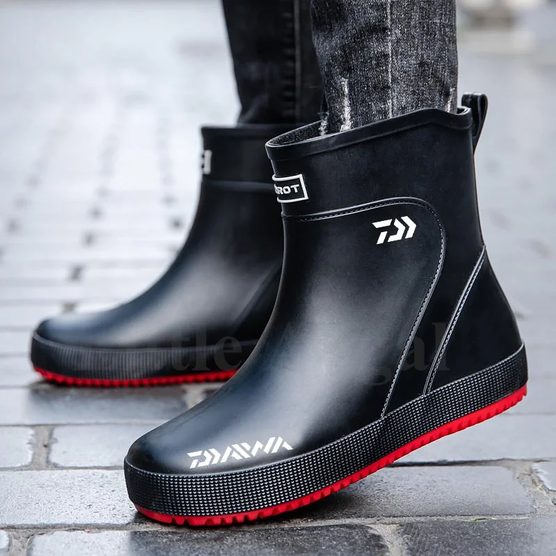 

Daiwa Summer Men's Women Anti-Slip Waterproof Kitchen Shoes Outdoor Sports Breathable Wear-Resistant Hiking Fishing Rain Shoes