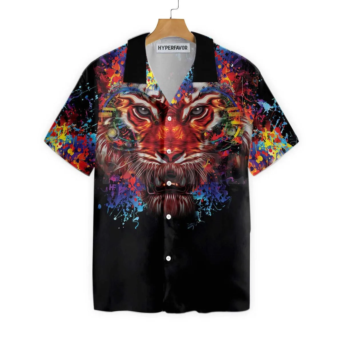 Oriental Powerful Tiger Hawaiian Shirt 3D All Over Printed Hawaiian Shirt Men's For Women's Harajuku Casual Shirt Unisex