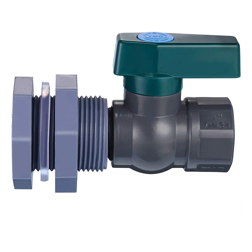 

1 Inch PVC Spigot Rain Barrel Diverter Kit Water Barrel Fittings Ball Valve Garden Water Connectors Home Tools Outdoor Accessory