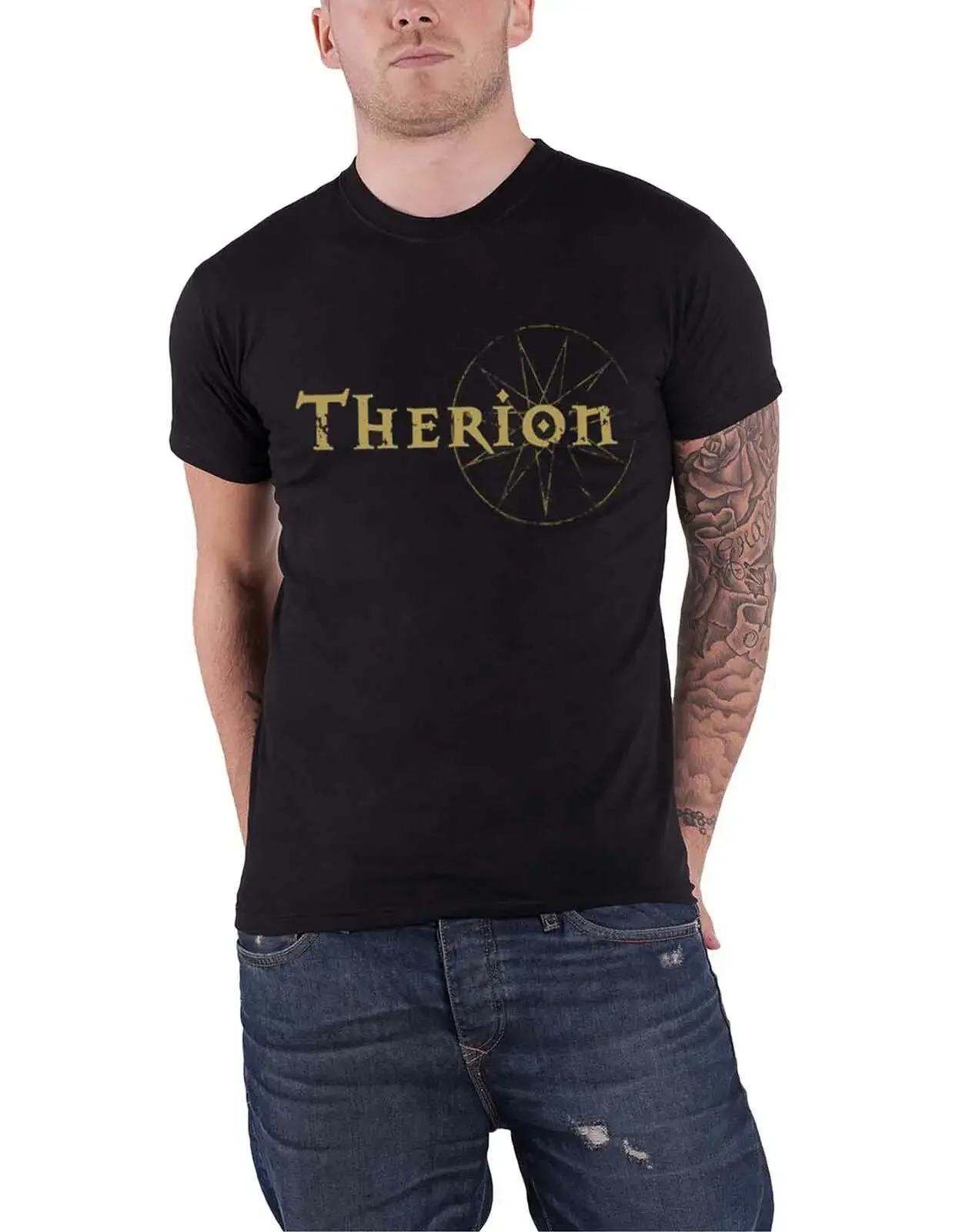 Футболка Therion с логотипом группы новая официальная мужская черная футболка